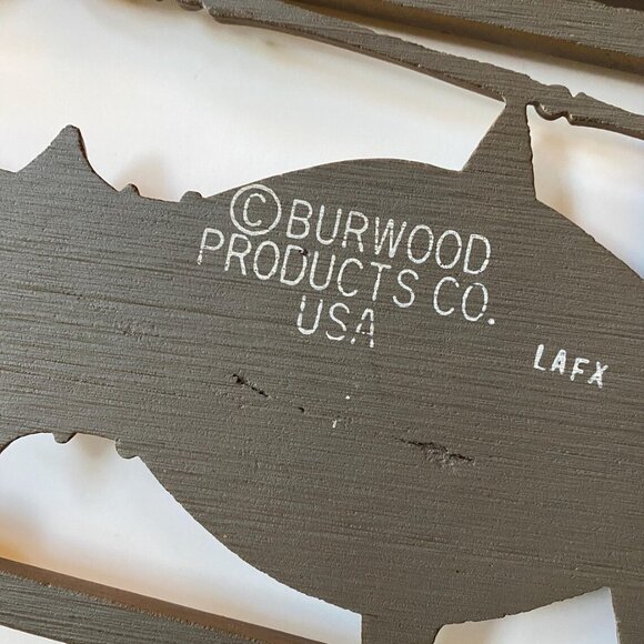 Burwood Products Co Framed Pot Belly Stove Coffee Grinder Resin Wall Hangers - Picture 7 of 8